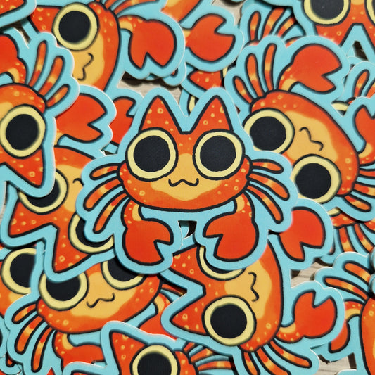 Cat Crab Sticker